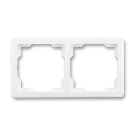 ABB SWING rámeček 2-násobný, vodorovný, bílý