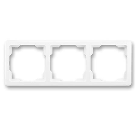 ABB SWING rámeček 3-násobný, vodorovný, bílý