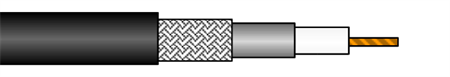 Draka Coax1.35L/3.6 AF PE Fca kabel 50 Ohm lanko, venkovní, fólie 100m