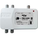 Fte TAL 1420 linkový zesilovač FM-TV, zisk 20dB, výstupy pro 4 TV, LTE 4G