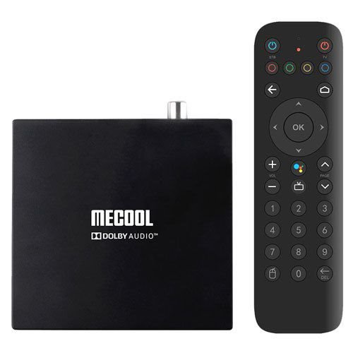 MECOOL KT1-T2  Android TV 10.0 MMC s tunerem DVB-T2/C, Google certifikace