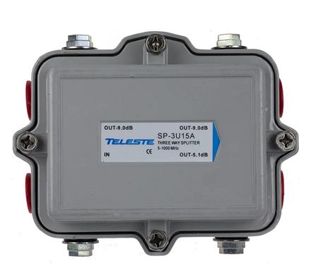 Teleste SP-3U15A-5/8 trasový odbočovač 2x8dB, 5-1000MHz, 5/8f, venkovní