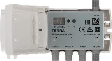 Terra MT41analogový A/V modulátor RCA do UHF, mono, Ff