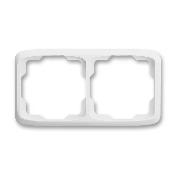 ABB série TANGO rámeček 2-násobný, vodorovný, bílý