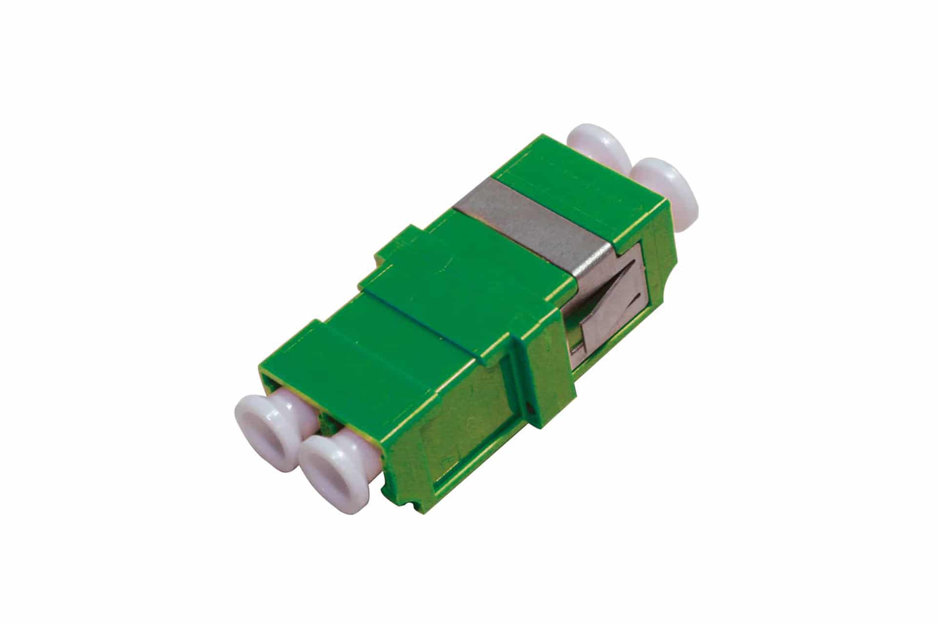 AFL HS optický adaptér LC/APC SM Duplex zelený, bez příruby