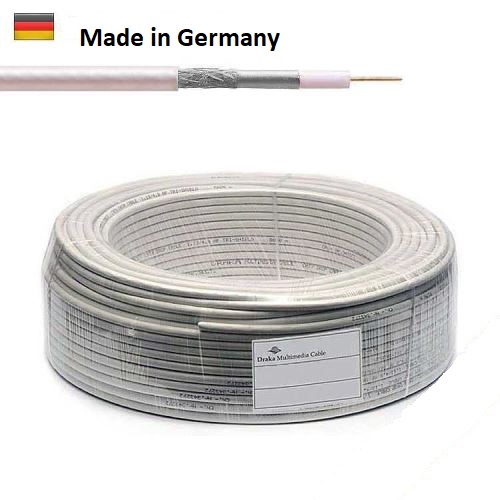 Draka Coax10 AD 10 E PVC koax. kabel 1/4,65/6,8mm, Al-PET-Al, vnitřní, fólie 100m