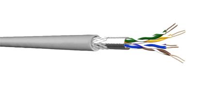 Draka UC300 HS26 síťový kabel SF/UTP (SFTP) cat. 5e LSHF Eca lanko, stíněný, šed