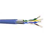 Draka UC500 S23 síťový kabel F/UTP (FTP) cat. 6a LSHF Eca drát, stíněný, sv. modrý, cívka 500m
