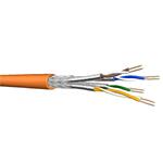 Draka UC900 SS26 síťový kabel S/FTP (SFTP) cat. 7 LSHF Dca lanko, stíněný, oranžový, cívka 500m