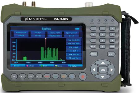Fte M-345 měřící přístroj DVB-T2/S2/C/optika/analog, H.265/HEVC