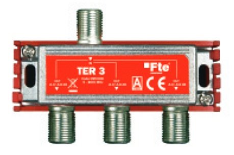 FTE TER 3 - rozbočovač F 7,5 dB, 3 výstupy, 5-1000 MHz