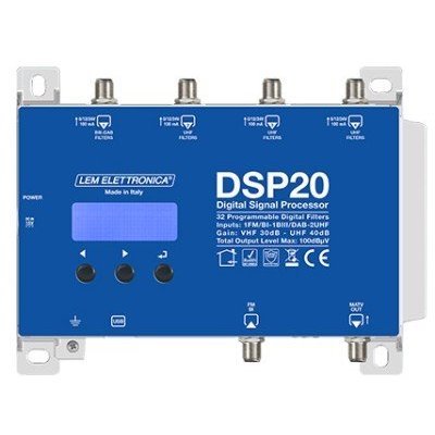 LEM DSP20 - 5G programovatelný DVB-T2 zesilovač