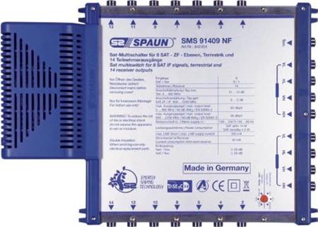 Spaun SMS 91409 NF multiswitch koncový 9/14 pro 2 družice a 14 TV