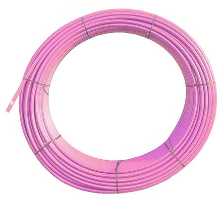 SPUR kabelová chránička HDPE 40/33mm, růžová + žlutý pruh