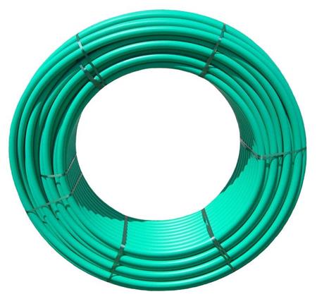 SPUR kabelová chránička HDPE 40/33mm, zelená + červený pruh 2x