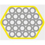SPUR svazek mikrotrubiček HDPE 24x 7/4mm, opláštění žluté