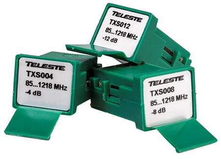 Teleste TXS004 simulátor kabelu s náklonem kabelu Tellu 3, útlum 4dB, 85-1218MHz