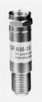 Teletronik SFAM03 DC útlumový článek 3dB, 5-2400MHz, Ff-Fm, průchozí napájení