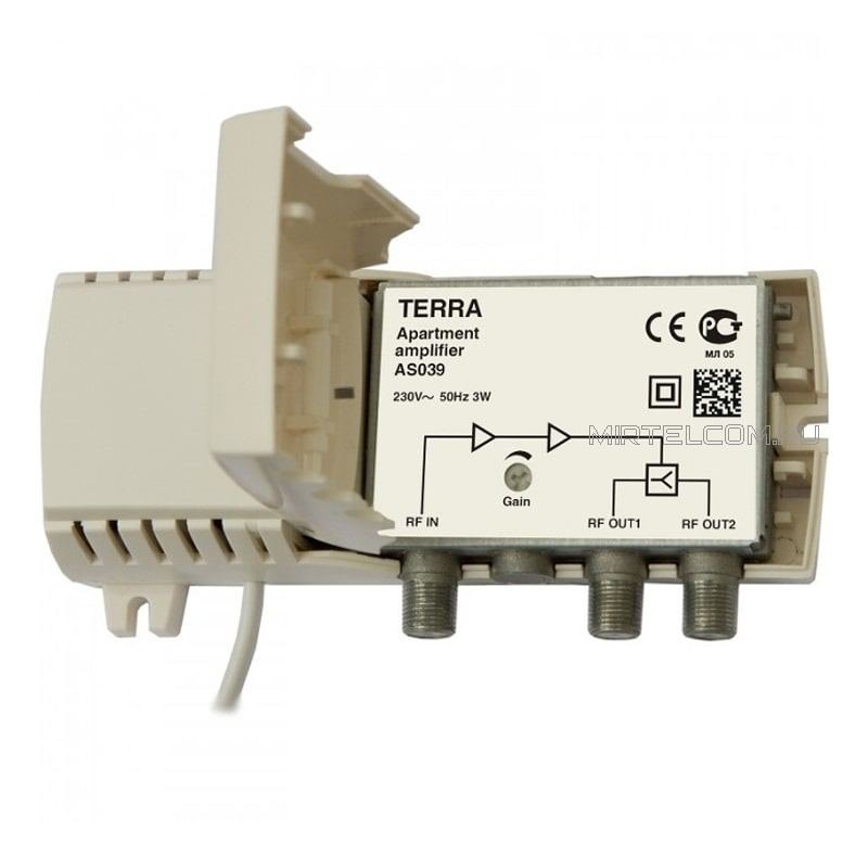 Terra AS039T linkový zesilovač FM-TV, zisk 20dB, výstupy pro 2 TV, LTE 5G