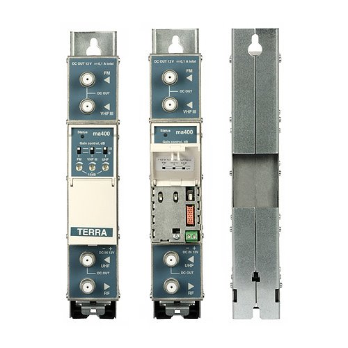 Terra MA400 systémový zesilovač a slučovač FM/DAB/UHF, zisk 30/118dB, 12V