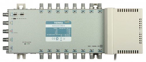 Terra MR516 multiswitch koncový 5/16 pro 1 družici a 16 TV