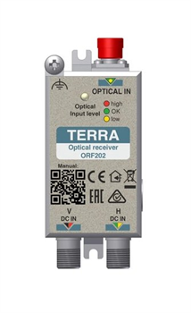 Terra ORF202 E optický přijímač 1100-1650nm FC/UPC, 2x 950-2350MHz / 75dBuV