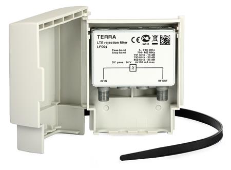 Terra TF004 LTE filtr 4G (LTE 800 MHz), průchozí napájení, venkovní